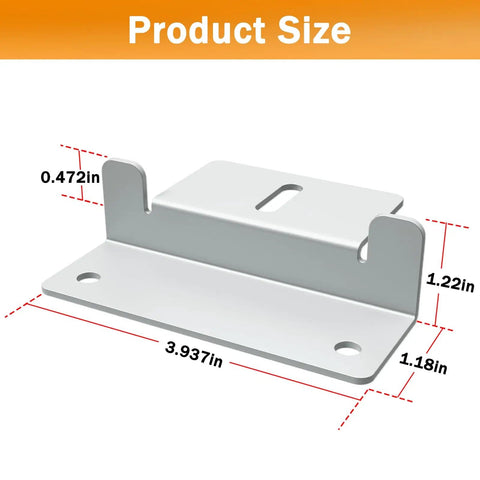 Solar Panel Mounting Z Brackets Set Lightweight Aluminum Corrosion Resistant 16 Pack dimensions
