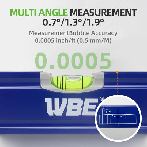 Top Notch 4 Piece Torpedo Level Set Featuring Knockout Accuracy Including 16 7 5 4 Inch Heavy Duty Aluminum Magnetic Spirit Levels showing multi angle measurement and accuracy.