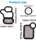 VVT VTEC Solenoid Gasket Kit Valve Cover Set Spool Valve Filter Screen dimensions for Honda and Acura models 2002-2015.