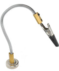 Magnetic Base Pro Grade Soldering Stand With Flexible Gooseneck And Alligator Clips Third Hand Welding Clamp side view