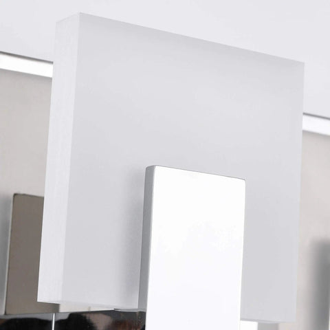 Close-up of Dimmable Matte Black Bathroom Vanity Lights Over Mirror Modern LED Vanity Light 2 Light Fixtures