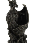 Guardian Of The Light Armored Dragon LED Night Light Statue 10 Inch Bronze Finish Cold Cast Bronze Home Decor Lamp For Dragon Fans And Mythology Nerds