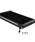 Slick Under Desk Pull Out Drawer With Lock Smooth Glide Metal Slide Organizer, 18.8x9.75 inches for tidy office storage.