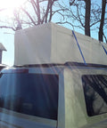 Appliance secured with Heavy Duty 1 Inch Ratchet Tie Down Strap 6 Ft Long, 900 Lbs Break Strength on vehicle roof