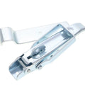 Heavy Duty Trailer Gate Latch Kit With Adjustable Toggle Latch for RVs and Caravans, close-up view.