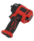 Shop Ready 1 2 Inch Pneumatic Air Impact Wrench Generating 1200 Nm At 10000 RPM To Crush Rusty Studs Swiftly, side view showing ergonomic grip.
