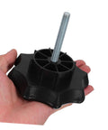 Spare Tire Bolt Replacement Screw And Hold Down Clamp Hardware For Cars shown in a hand for size reference