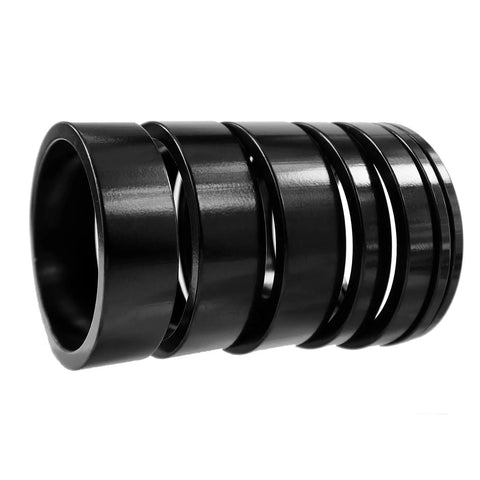 16 Piece Aluminum Bicycle Headset Spacers Set For One And One Eighth Inch Threadless Stems Adjustable Heights For MTB BMX Road Bikes