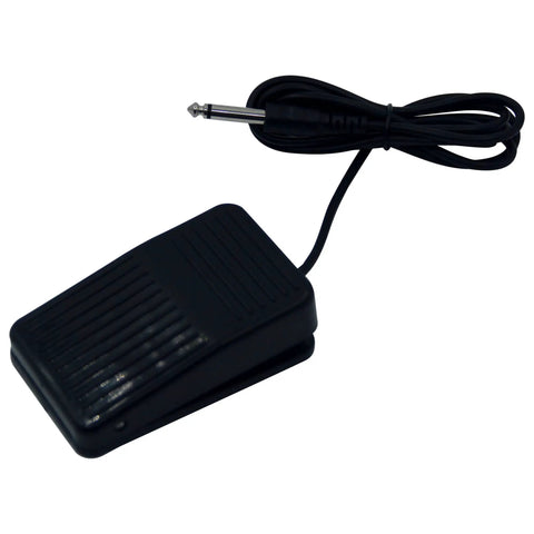 Foot Pedal Switch Power Supply with five foot clip cord and standard one quarter inch plug for power equipment and machine kits
