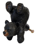 Playing Bear Drawer Pull Black Polyresin Durable Cabinet Hardware For Home Decor Easy to Install Charming Bear Design