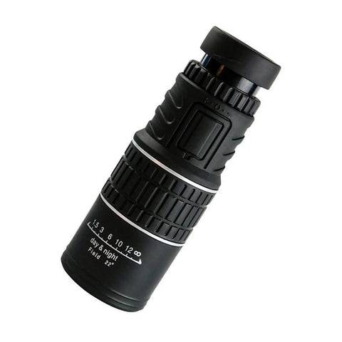 30x52 Mini Pocket Monocular Portable HD Telescope With Adjustable Focusing And BAK-7 Prism, black rubber design