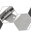 Close-up view of heavy-duty cabinet door hinges showcasing sturdy T-type design, ideal for thickened furniture hardware installation.