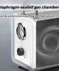 Professional Oil Free Diaphragm Vacuum Pump With Adjustable Pressure For Precise Liquid Filtration And Lab Extraction showing diaphragm-sealed gas chamber.