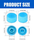Keep Things Chill Under The Hood With These Tight Sealing Car AC Valve Caps Crafted For R134a Systems This Straight Forward Two Pack with detailed size measurements.