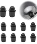 Tough As Nails Rubber Door Buffer Pads 10 Pack auto impact absorber cushions shown from multiple angles on a white background.