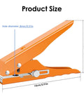 Heavy Duty Single Hole Punch Plier Tool With Five Sixteenth Inch And Three Eighth Inch Holes, Portable Edge Banding Punch, size diagram
