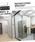 Barn Door Track Stopper And Flat Mending Plate Kit For Heavy Duty Door Repair 4 Hole Brace Connector in modern kitchen