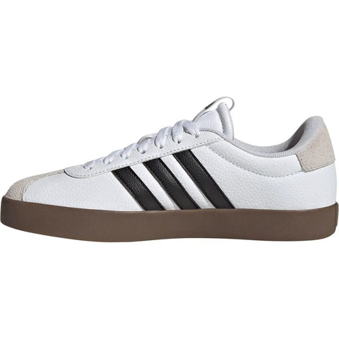 Side view of VL Court 3.0 Sneaker For Women With Soft Suede Upper, Cushioned Comfort, And Retro Vulcanized Rubber Outsole.