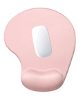 Ergonomic Gel Wrist Rest Mouse Pad With Non Slip PU Base Memory Foam Comfort For Pain Relief Super Comfy Pink Desk Pad