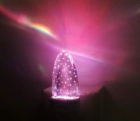 Multicolor LED Night Light Set 4 Pack with Bubble Pattern and Dusk to Dawn Sensor rotating eight colors plug in night light