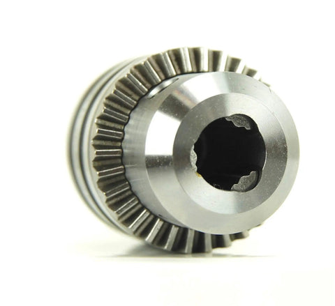 Front view of Heavy Duty 5/8 Inch Magnetic Drill Chuck With 3/4 Inch Weldon Shank Adapter For Drill Presses, Jacobs Taper Fit