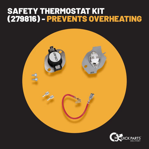 Dryer Heating Element Replacement Kit With Thermostat And Thermal Fuses For Kenmore Maytag Dryers DIY Friendly Install