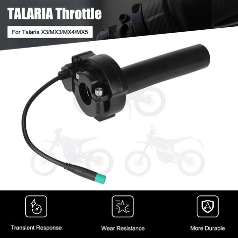 Throttle Handle Twist Grip For Sting MX3 MX4 MX5 5 Pin 5 Wire Interface Electric Dirt Bike Black Waterproof Durable Grip With Quick Responsive Throttle For Smooth Acceleration
