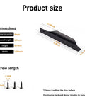 Dimensions of Edge Black Finger Pull For Cabinets And Drawers Concealed Back Mount Aluminum Flat Handles 10 Pack, 5.9 Inch Length