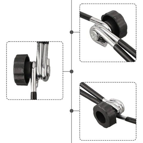 Adjustable knobs and metal brackets of Two Pack Foldable Solar Panel Stands With Adjustable Tilt Mounts For Small And Large Panels