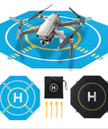 On The Go Foldable Night Vision Drone Landing Pad 20 Inch Double Sided Waterproof Helipad for Mavic 3 with accessories