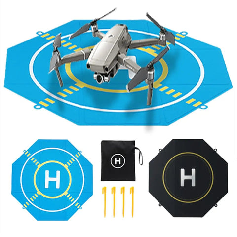 On The Go Foldable Night Vision Drone Landing Pad 20 Inch Double Sided Waterproof Helipad for Mavic 3 with accessories
