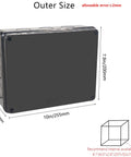 IP65 Waterproof Junction Box With Reserved Holes, Built Tough ABS Plastic Electrical Enclosure for Outdoor DIY Projects, 10x7.9x3.1 Inch Black