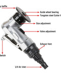 Yklp Mini Pneumatic Chamfering Machine Portable Handheld 45 Degree Arc Air Beveler With 1/4 Inch Inlet detailed features label