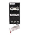 30 Amp Double Pole Circuit Breaker With GFCI Protection 120 240V Pigtail Neutral UL Listed Heavy Duty Safety For Home Electrical Panels No Sweat Install Reliable Power. front view with white pigtail neutral