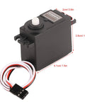 High Octane RC Servo Motor Ultra Quiet Precision Steering Compact Lightweight Frame Built Like A Tank For RC Cars And Boats Zero Lag Full Throttle Performance with measurement details
