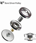 Exploded view of 3/4" Bore Driver Pulley for 30 Series Torque Converter Kit For 212cc Go Karts And Mini Bikes