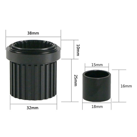 12 Speed Freehub Body MS048 With 15mm Aperture For 12mm Thru Axle Or 5mm Quick Release and dimensions shown