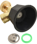 Adjustable Atomizing Garden Nozzle For Cyclone Spray Head With 14.5 mm Thread And Multi Spray Modes, alloy construction