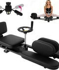 Heavy Duty Leg Split Stretcher Machine For Flexibility And Hip Stretching, 550 Lbs Capacity, black steel frame with padded seat and leg rests
