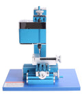 Knockout Aluminum Mini Milling Machine Benchtop Wood Lathe For Diy Tinkering and Hobby Modelmaking Compact Craft Drill Press viewed from the front.