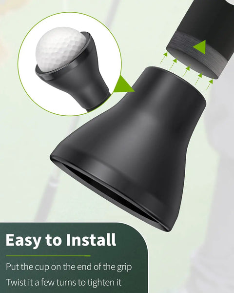 Putter Ball Retriever Cup 4 Pack Soft Rubber Grabber For Round Thinner Putter Grips 0.9 To 1.06 Inches Easy Ball Pickup From Sand Traps Mud Grass Back Saver Portable Golf Accessory