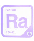 Educational Radium Element Tile from the Periodic Table - Awesome Wall Art for Science Classrooms, Offices, and Home Decor-Durable and Tough PLA+ Plastic Construction with Easy Adhesive Strip for Quick Setup-Perfect 5.6 x 5.6 Inch Size for Learning.