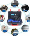 Piudoiliy 3200W High Pressure Steam Cleaner inside a portable case, ideal for deep kitchen and bathroom cleaning.
