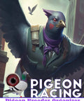 Illustration of a pigeon in a suit, symbolizing Pro Level Pigeon Racing Guide For Homing Pigeons Loft Setup Feeding Plans Health Checks
