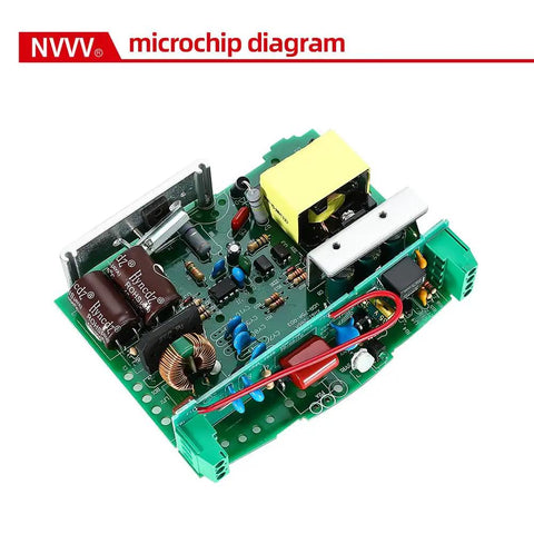 24V DC 5A DIN Rail Power Supply 120W With 100-240VAC Input, circuit board detail showing components and connections