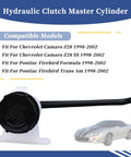 Hydraulic Clutch Master Cylinder Reservoir With Cap And Diaphragm For Chevy Camaro And Pontiac Firebird 1998 To 2002 Replacement Part
