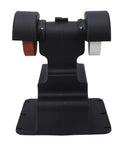 Compact Bench Polishing Machine With 4000mAh Battery And Variable Speed Up To 7000 Rpm For Precise Grinding Tasks Includes secure mounting base and dual polishing wheels.