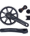 Gravel Grinder Bike Crankset 170mm Hollow Integrated 42T Single Chainring Direct Mount With Bottom Bracket for MTB