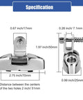 Boat Bimini Top Swivel Deck Hinge With Removable Pin, 180 Degree Adjustable, Solid 316 Stainless Steel Marine Hardware specifications