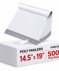 Heavy Duty Poly Mailers 14.5 x 19 Inch Waterproof Self Seal Shipping Envelopes for Clothes E Commerce Packaging 500 Pack